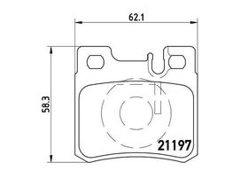 MERCEDES W124 W126 W129 FREN BALATASI ARKA BTAP